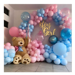 Decoración con Aro de Globos para Revelación de Género Decoración con Aro de Globos para Revelación de Género - Sweet Surprise Boutique