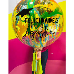 Globo gigante splash personalizado 36 pulgadas Globo gigante splash personalizado - Sweet Surprise Boutique