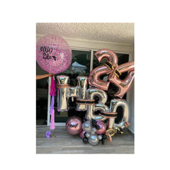 Arreglo de globos para Cumpleaños con Globo personalizado Arreglo de globos para Cumpleaños con Globo personalizado - Sweet Surprise Boutique