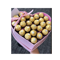 Caja en forma de corazón rellena de chocolates Caja en forma de corazón rellena de chocolates - Sweet Surprise Boutique