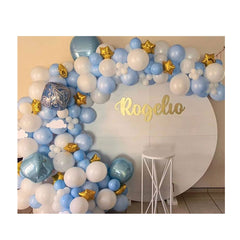 Fondo para fotos (Aro cubierto)- Bautizo de bebé Fondo para fotos (Aro cubierto)- Bautizo de bebé - Sweet Surprise Boutique