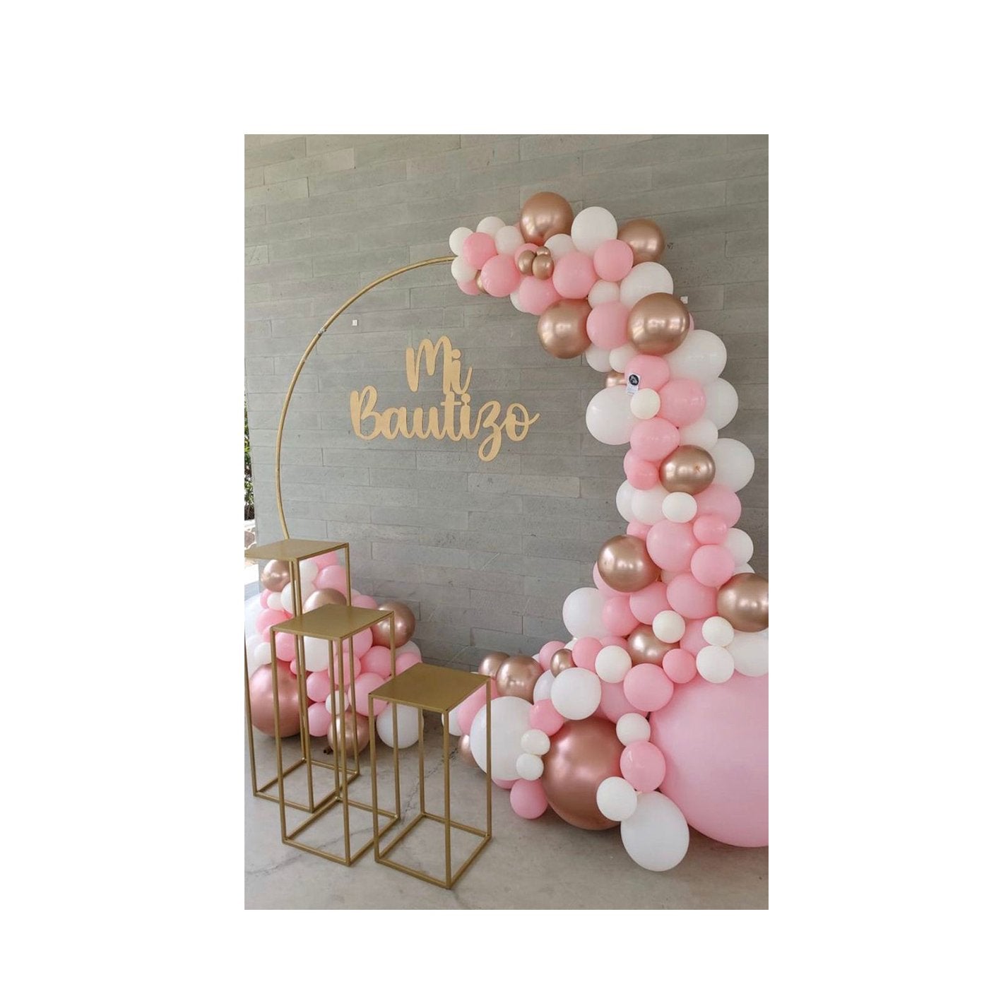 Fondo para fotos (Aro) - Bautizo de bebé / niña - Sweet Surprise Boutique
