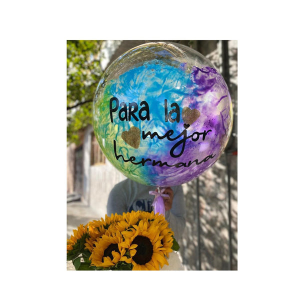 Ramo de girasoles con globo decorativo - Sweet Surprise Boutique