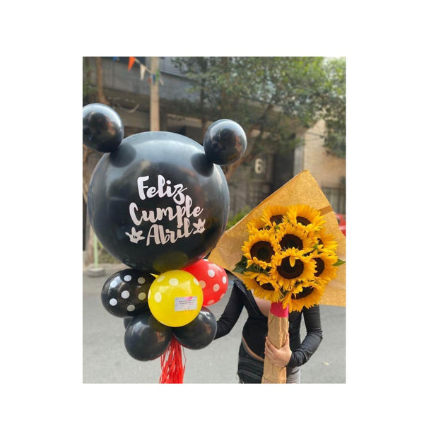 Ramo de girasoles con globos decorativo - Sweet Surprise Boutique